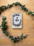 Glass Pinch Frame with Florals and Lady's Portrait