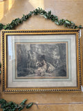 Rococo-Style Copper Plate Engraving