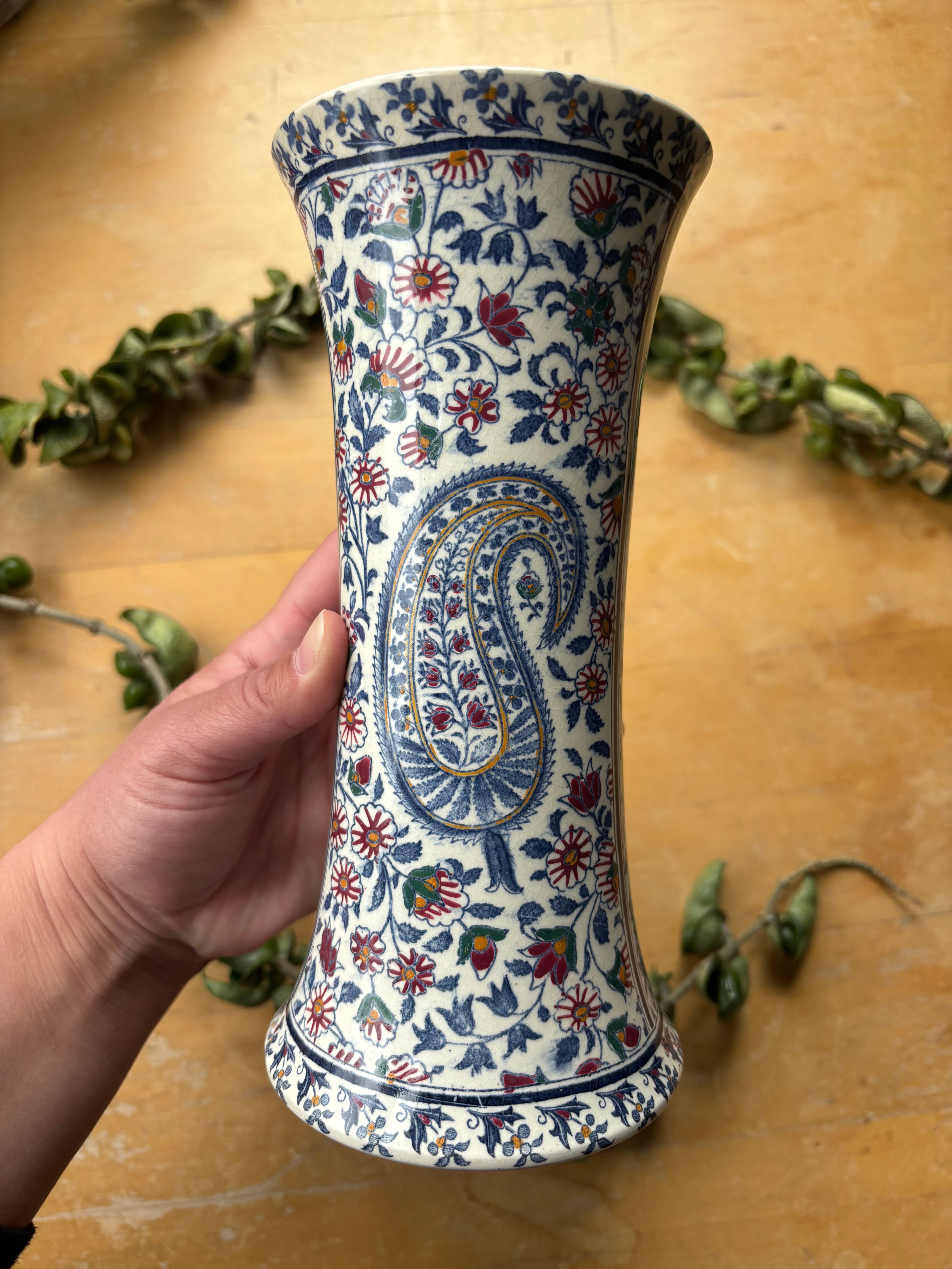 Old Gien "Cachemire" Vase