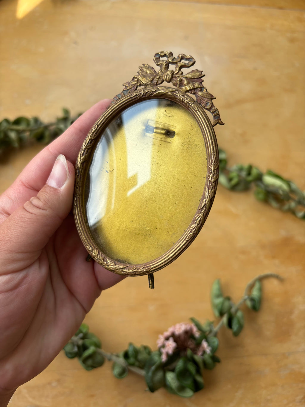 Small Antique Brass Frame, Germany