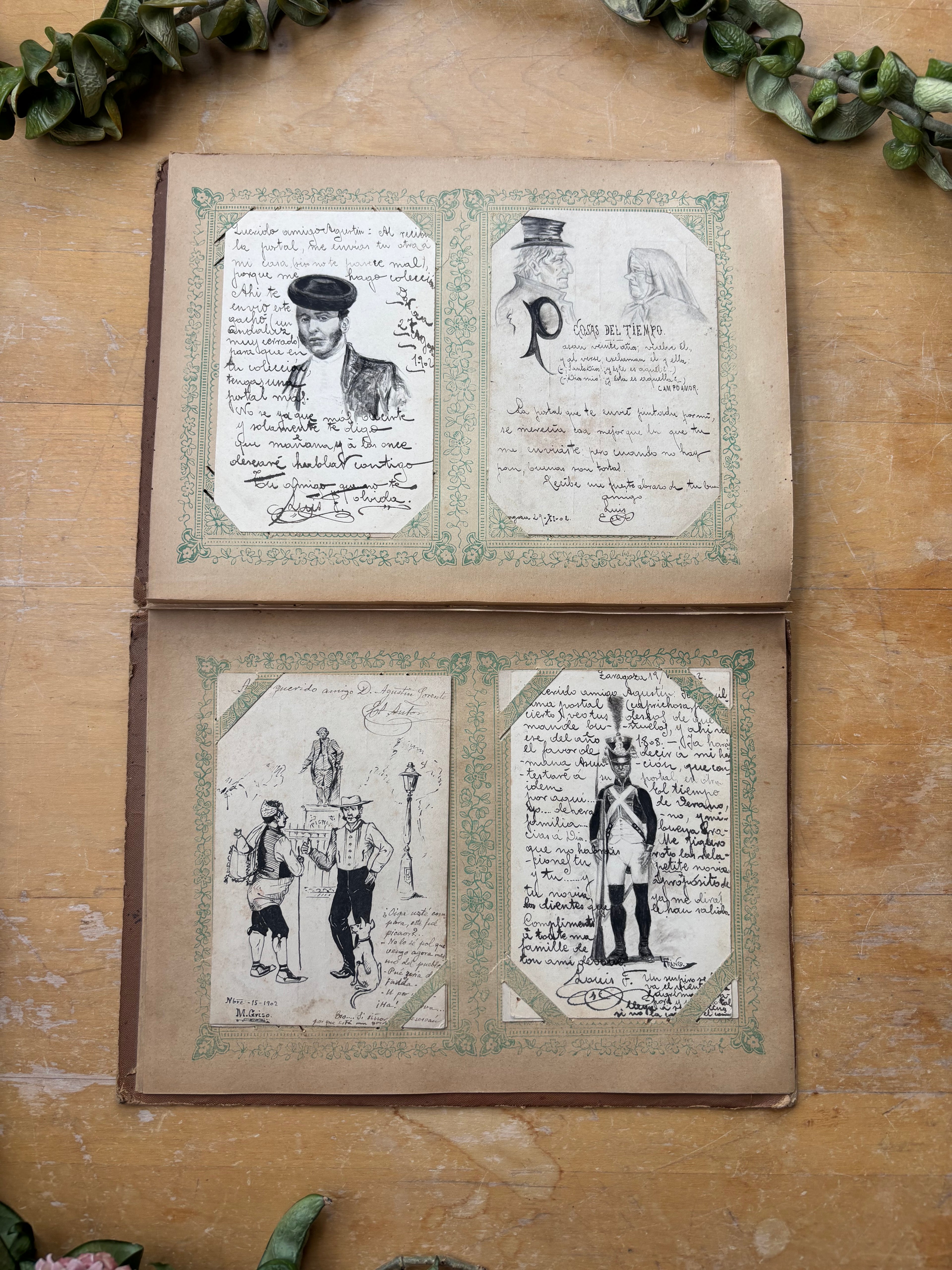 Antique Collection of Hand Painted Postcards
