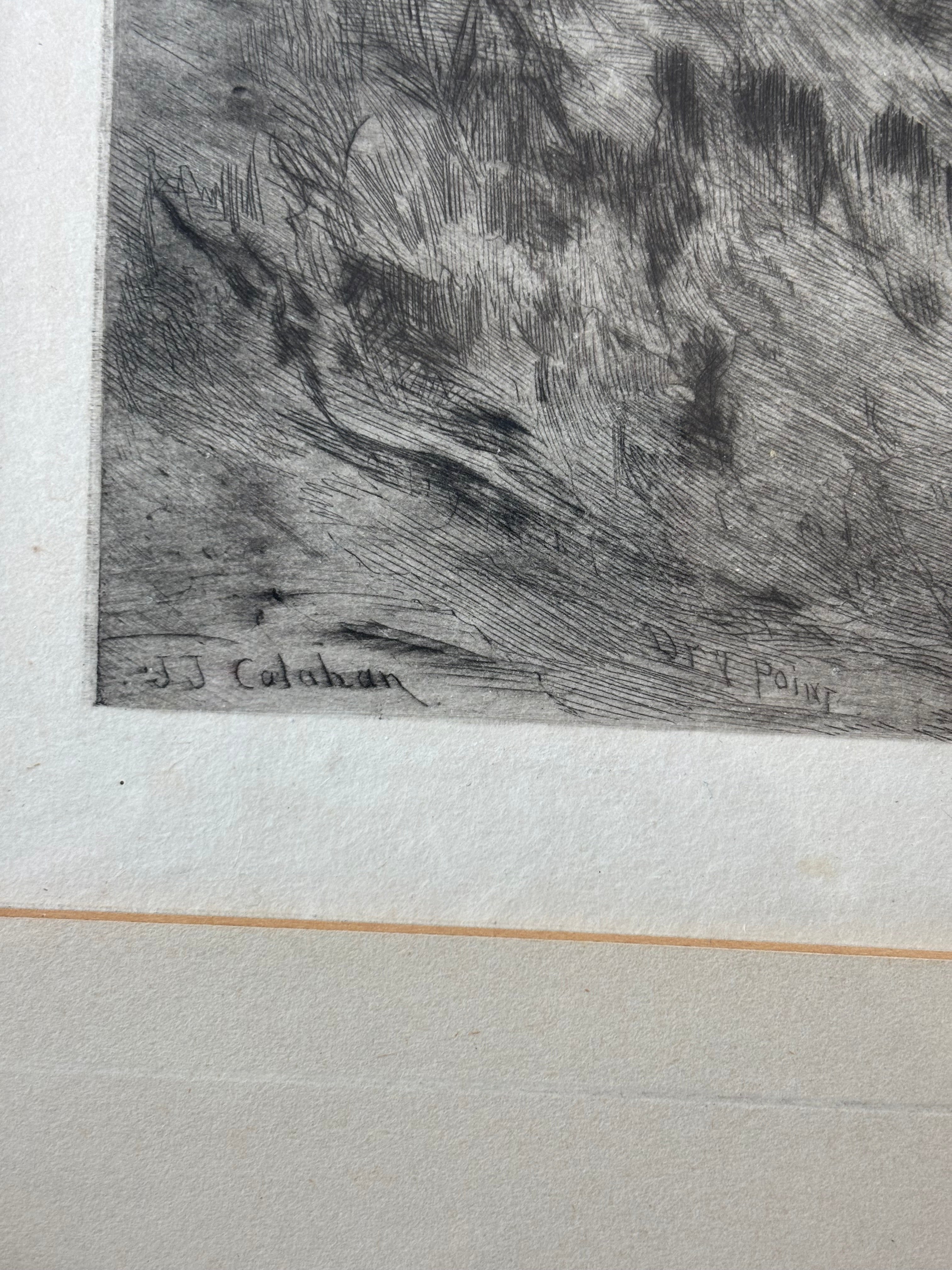 Antique J.J. Calahan Etching