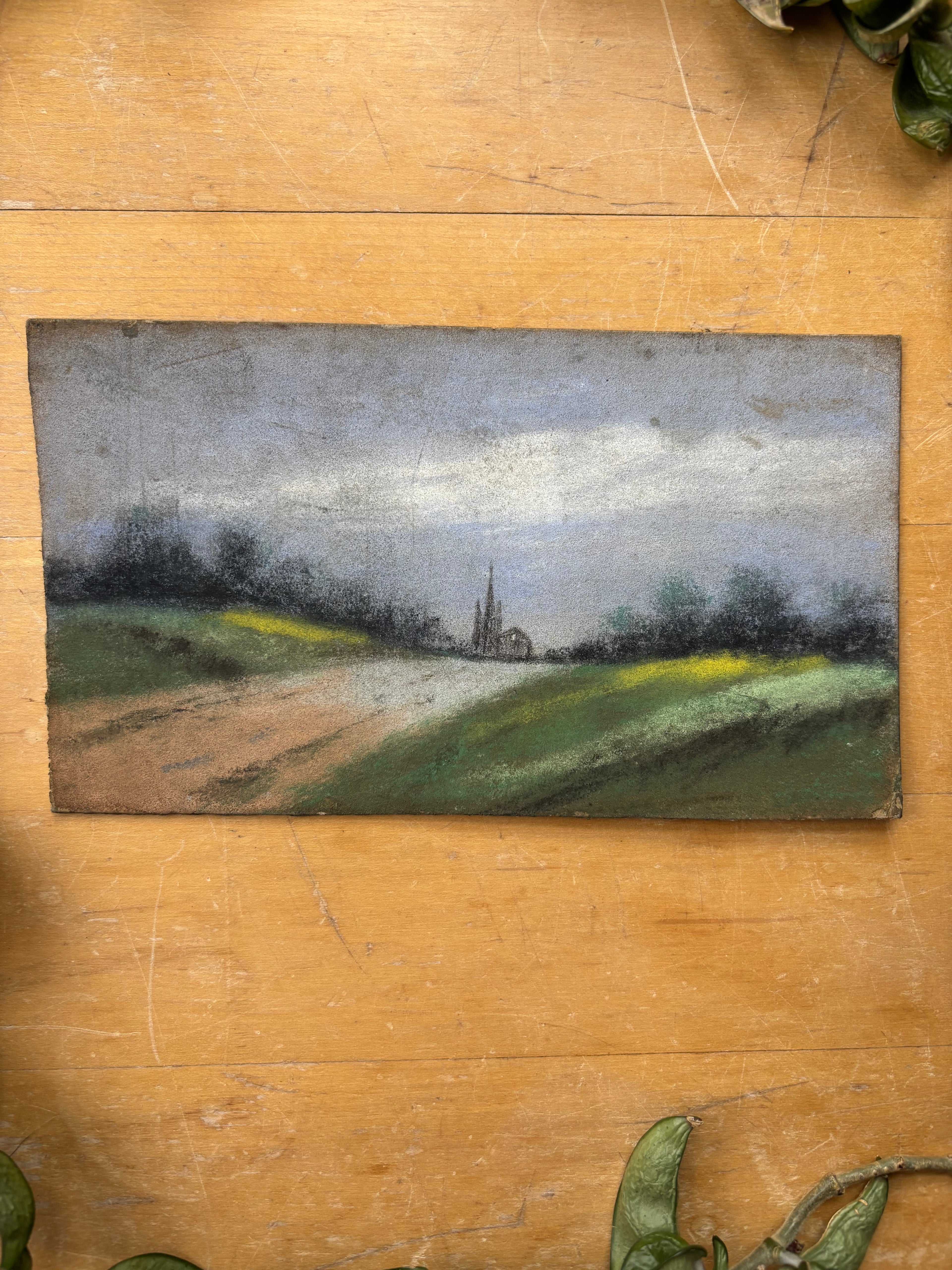 Pastel No. 7 - The Road to Church