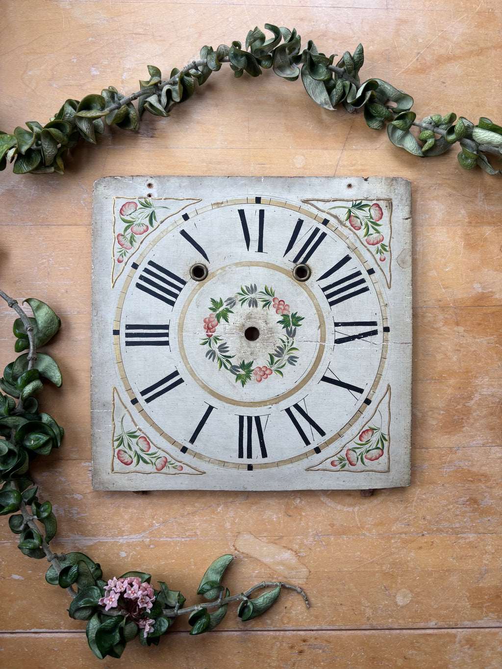 Antique Pillar Clock Face
