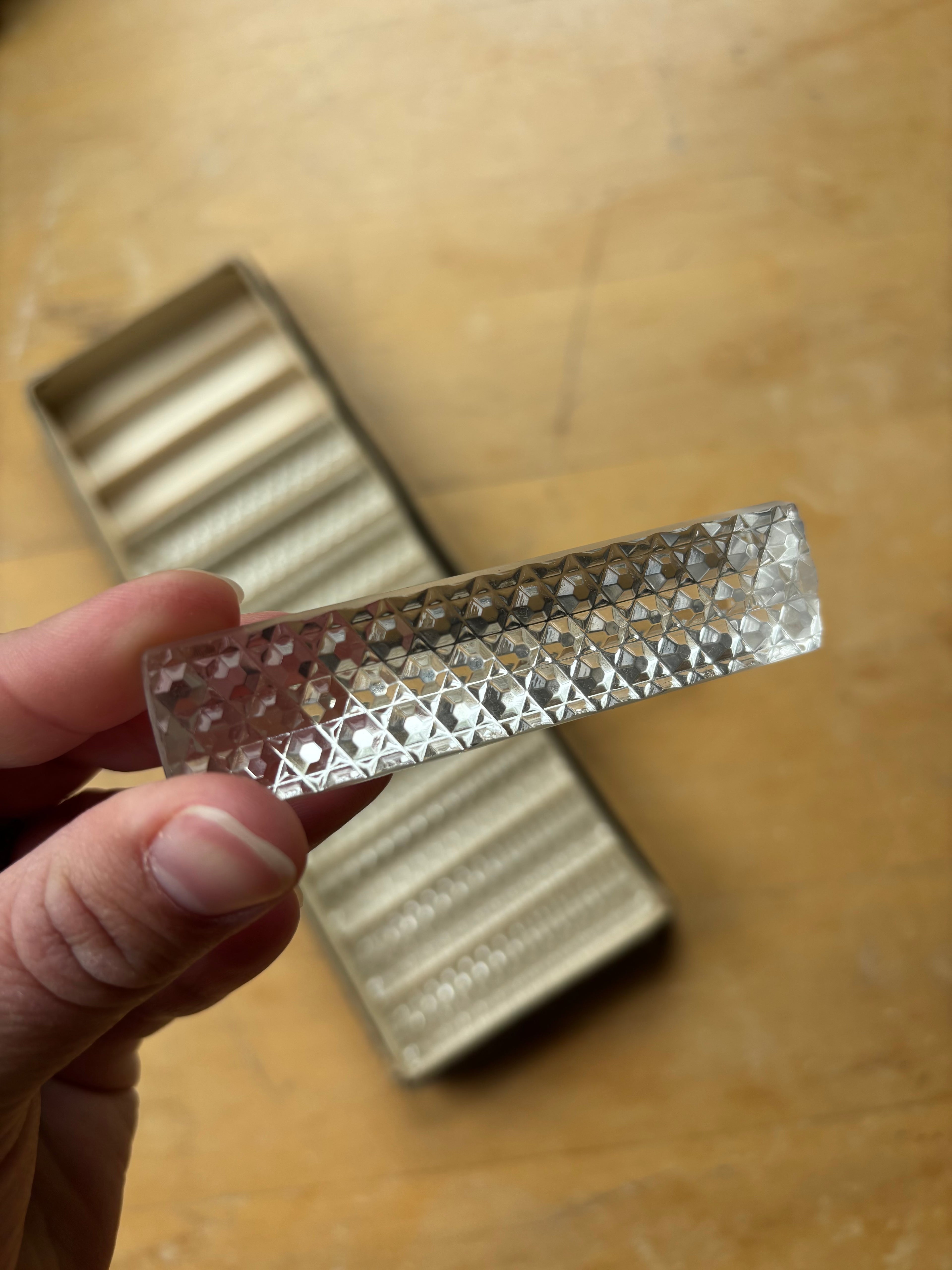 11 West Germany Glass Knife Rests